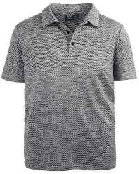 1361-WJK Men's Waffle Jacquard Polo