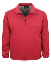 1419-BDJ Men's Bonded Jersey 1/4 Zip Windshirt 