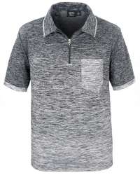 1481-OBJ Men's 1/4 Zip Ombre Polo