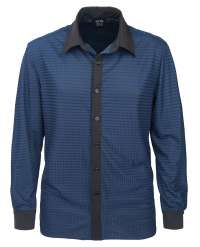 1628-DNC Men's Dress Shirt Drop Needle Check