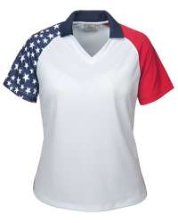 236-PTM Ladies' Patriotic Polo