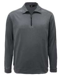 2401-DSJ Men's Double Sueded Jersey L/S 1/4 Zip Polo