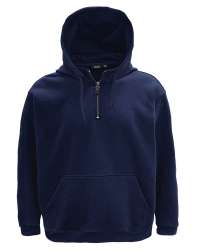 3722-CVC Unisex HEAVYWEIGHT Cotton Polyester Fleece Mock Neck 1/4 Zip Pullover Hoodie 