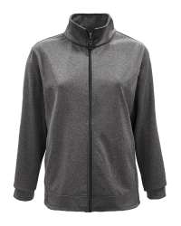 618-BDI Ladies' Bonded Interlock Full Zip Jacket