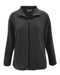 646-VSF Ladies' Velour Fleece Full Zip Jacket 