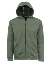 9738-BDI Men's Bonded Interlock Full Zip Hooded Jacket