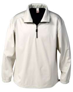 1418-BDJ Men's Bonded Jersey 1/4 Zip Windshirt