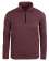 2480-TSJ Men's Long Sleeve Quarter Zip Polo Tiger Stripe Jersey