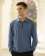 2401-DSJ Men's Double Sueded Jersey L/S 1/4 Zip Polo