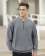 9411-CBS Men's Chambray 1/4 Zip Windshirt