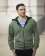 9738-BDI Unisex Bonded Interlock Full Zip Hooded Jacket