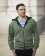 9738-BDI Men's Bonded Interlock Full Zip Hooded Jacket