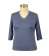 162-SPJ Ladies' 3/4 Sleeve V-Neck Tee